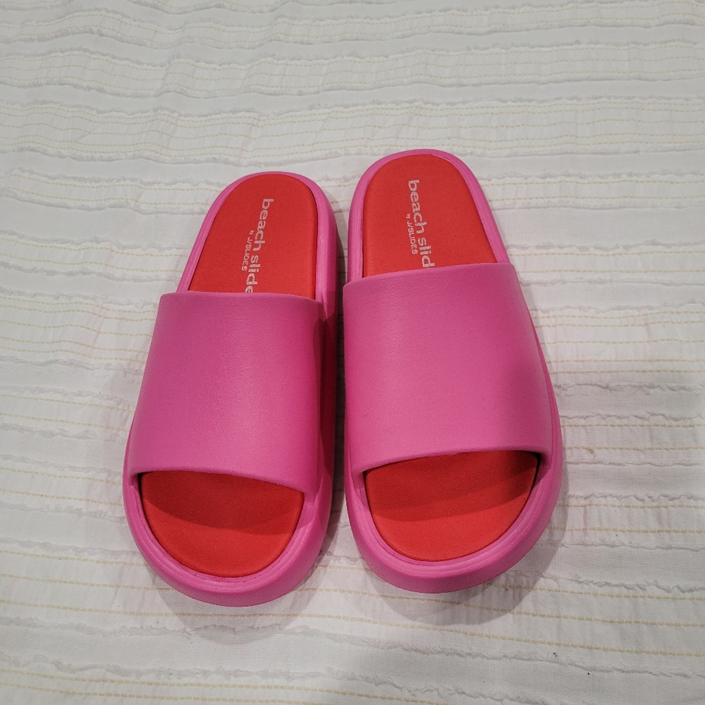 Pink and Red Platform Slide